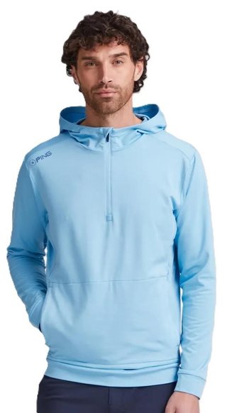 Ping Haldon Hooded Fleece pánska mikina, baltic sea