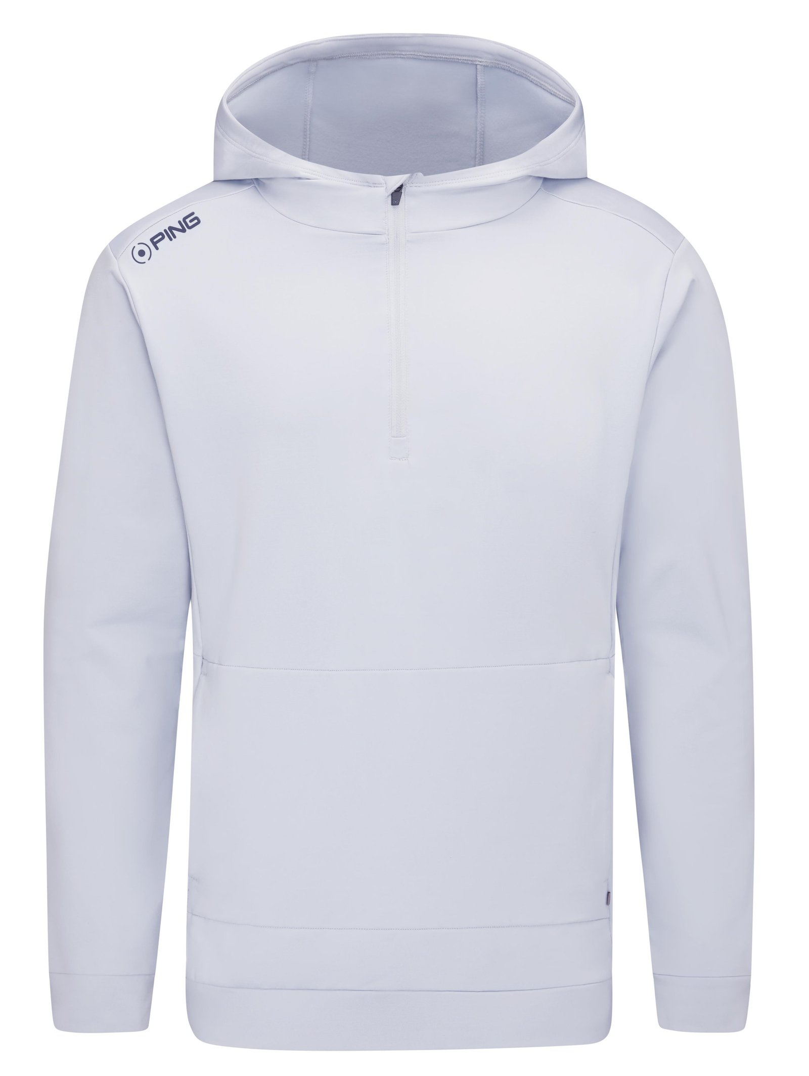 PING Haldon Hooded Fleece pánska mikina, pearl grey