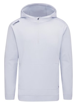 PING Haldon Hooded Fleece pánska mikina, pearl grey
