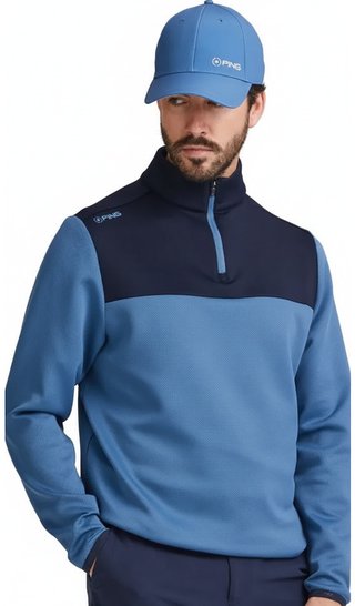 PING Kinver pánska mikina, stellar/navy
