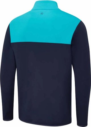 PING Kinver pánska mikina, navy/turquoise