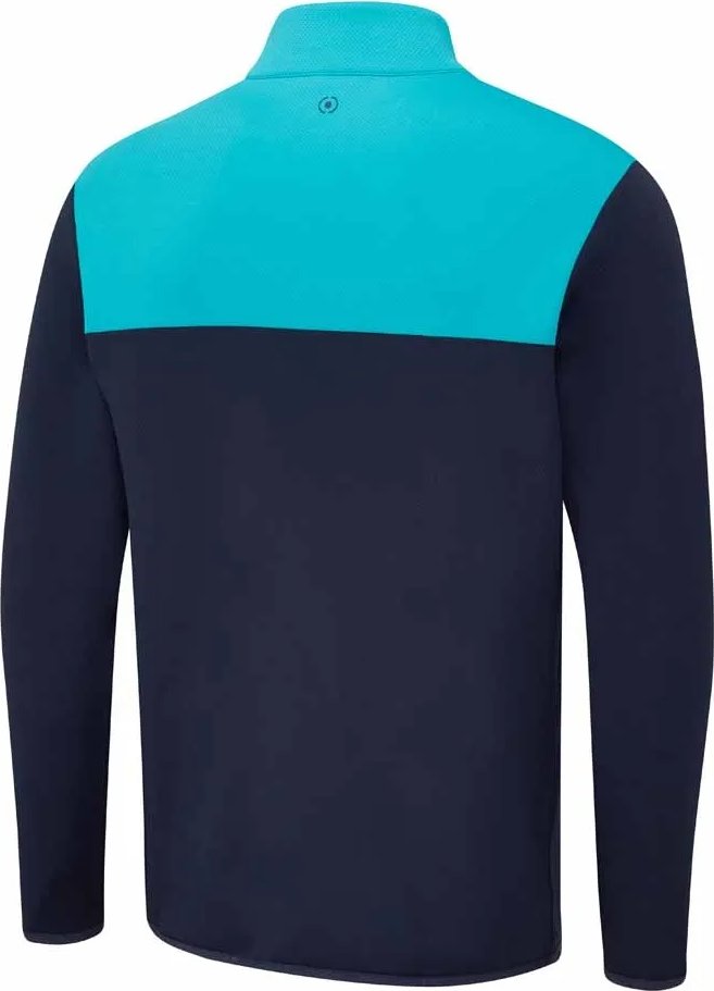 PING Kinver pánska mikina, navy/turquoise