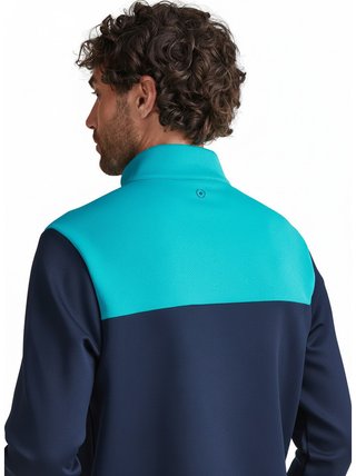 PING Kinver pánska mikina, navy/turquoise