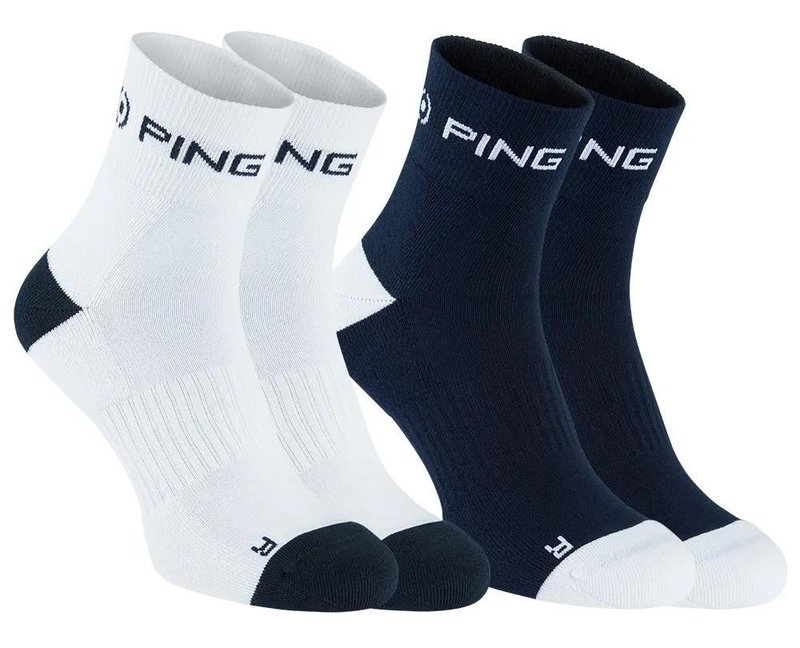 PING Quarter pánske ponožky, tmavomodrá/biela (2 páry)