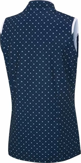 PING Penola Printed Sleeveless dámske polo, micro monogram