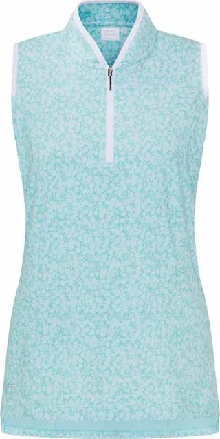 PING Penola Printed Sleeveless dámske polo, splash