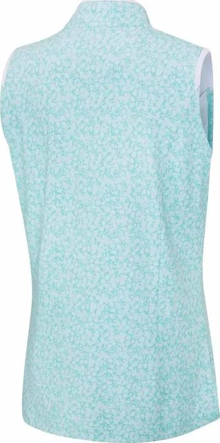 PING Penola Printed Sleeveless dámske polo, splash