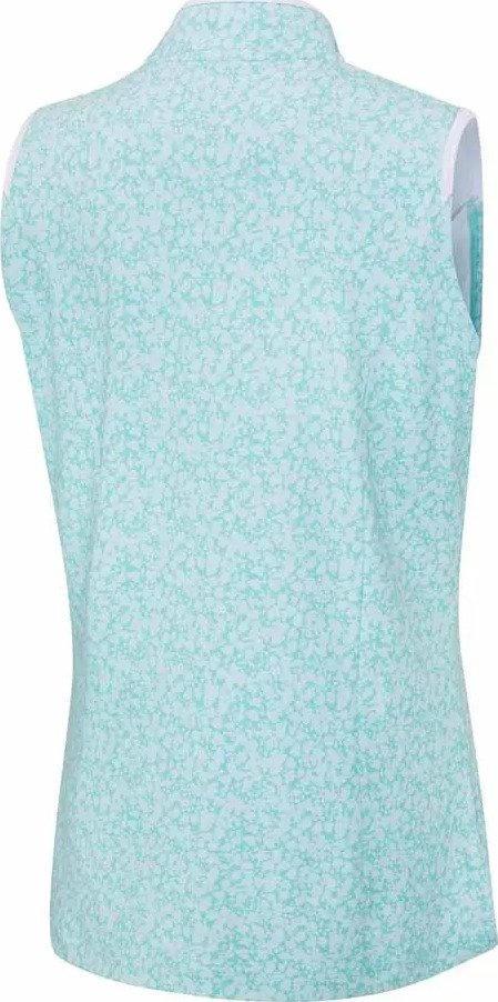 PING Penola Printed Sleeveless dámske polo, splash