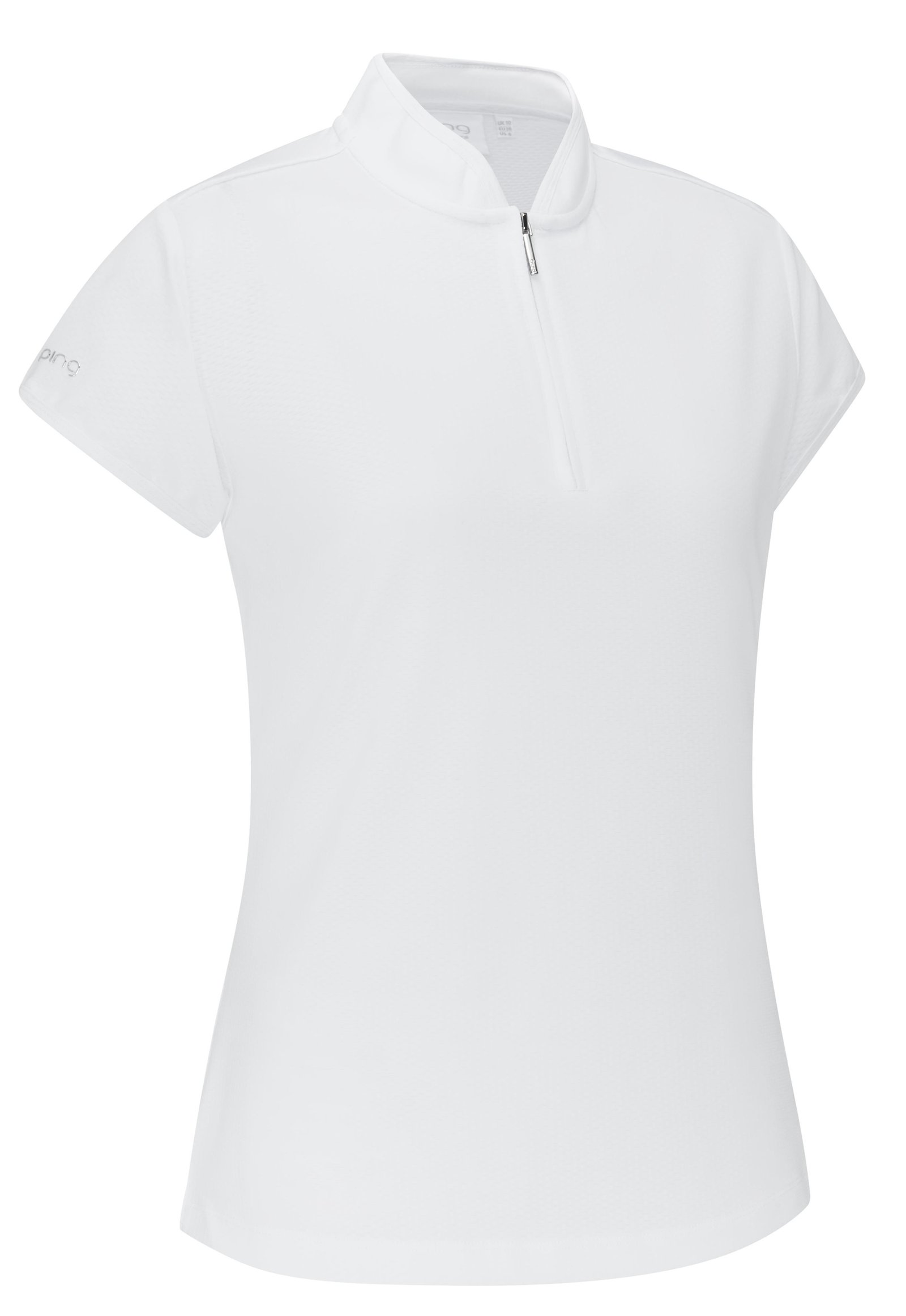 PING Evetta Jacquard dámske polo, biele