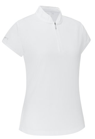 PING Evetta Jacquard dámske polo, biele