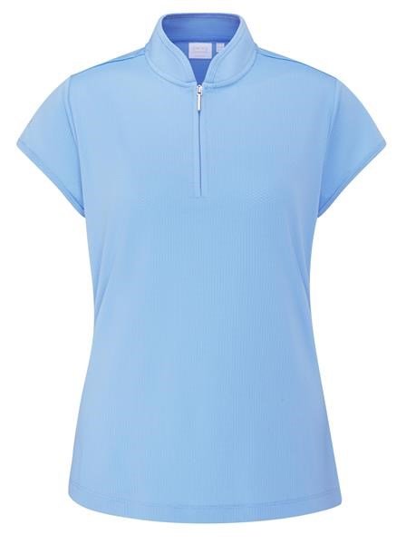 PING Evetta Jacquard dámske polo, infinity blue