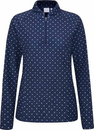 PING Arwen Printed Longsleeve dámske polo, micro monogram