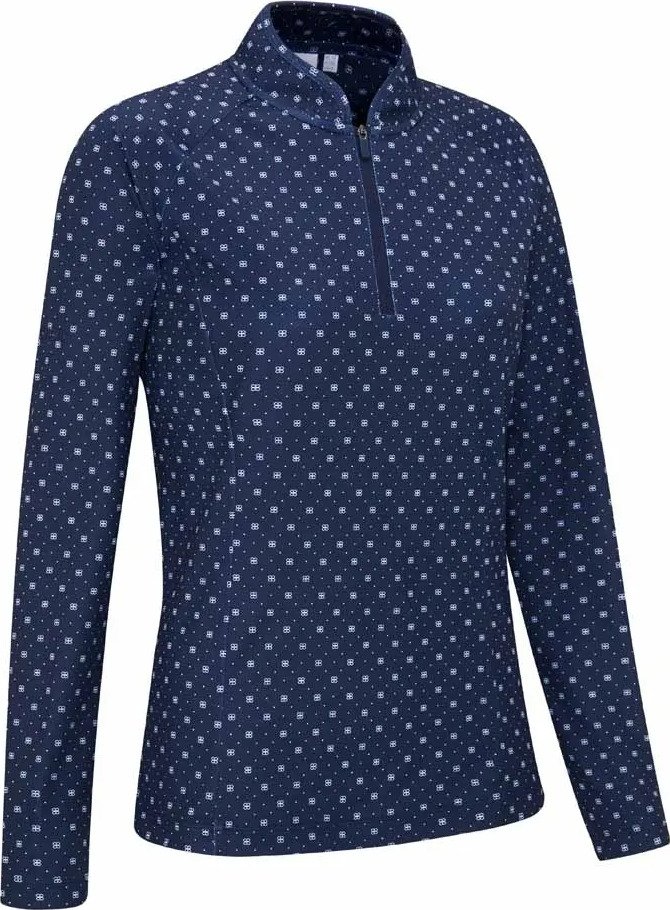 PING Arwen Printed Longsleeve dámske polo, micro monogram