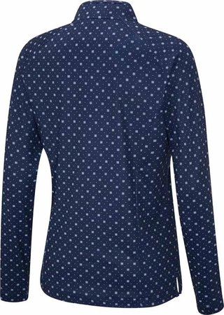 PING Arwen Printed Longsleeve dámske polo, micro monogram