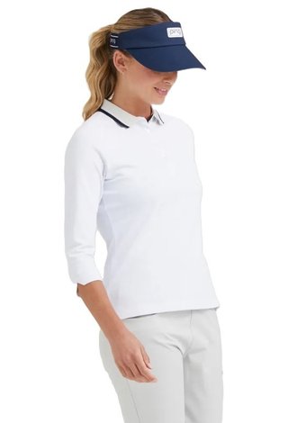 PING Alicia dámske polo, biela/pebble