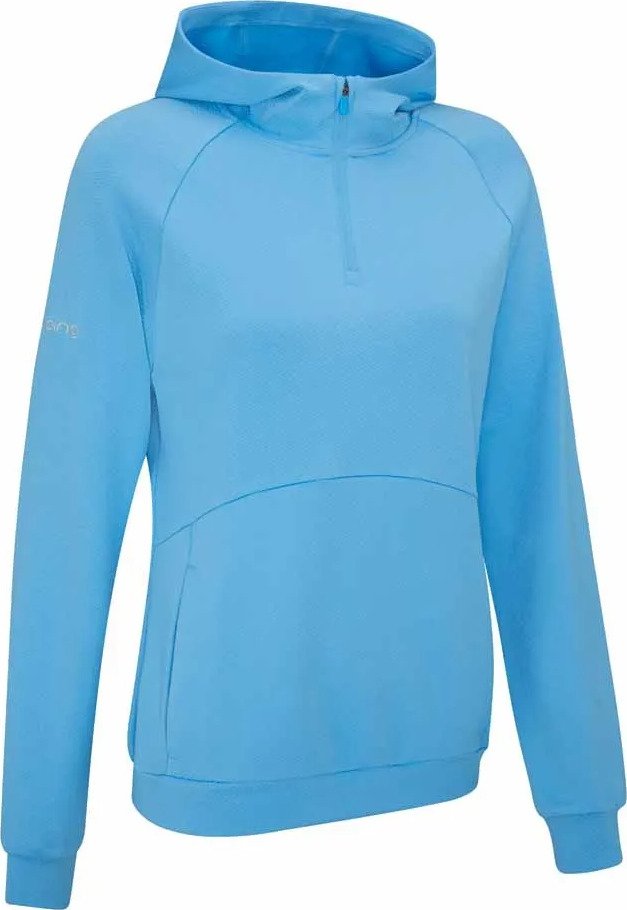 PING Rhona Textured dámska mikina, infinity blue