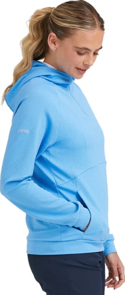 PING Rhona Textured dámska mikina, infinity blue