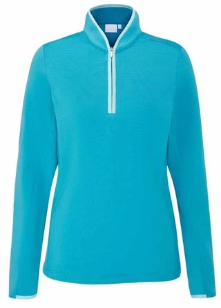 PING Abigale Fleece dámska mikina, tyrkysová