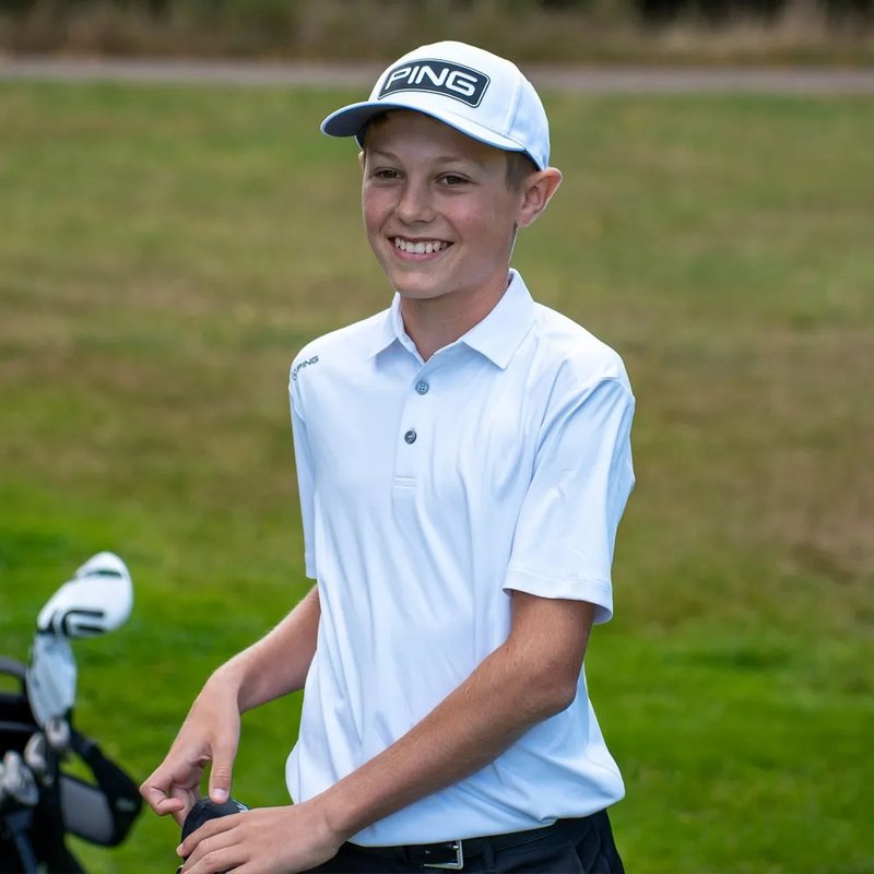 PING Lindum Junior detské polo, biele