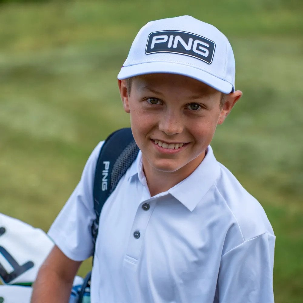 PING Lindum Junior detské polo, biele