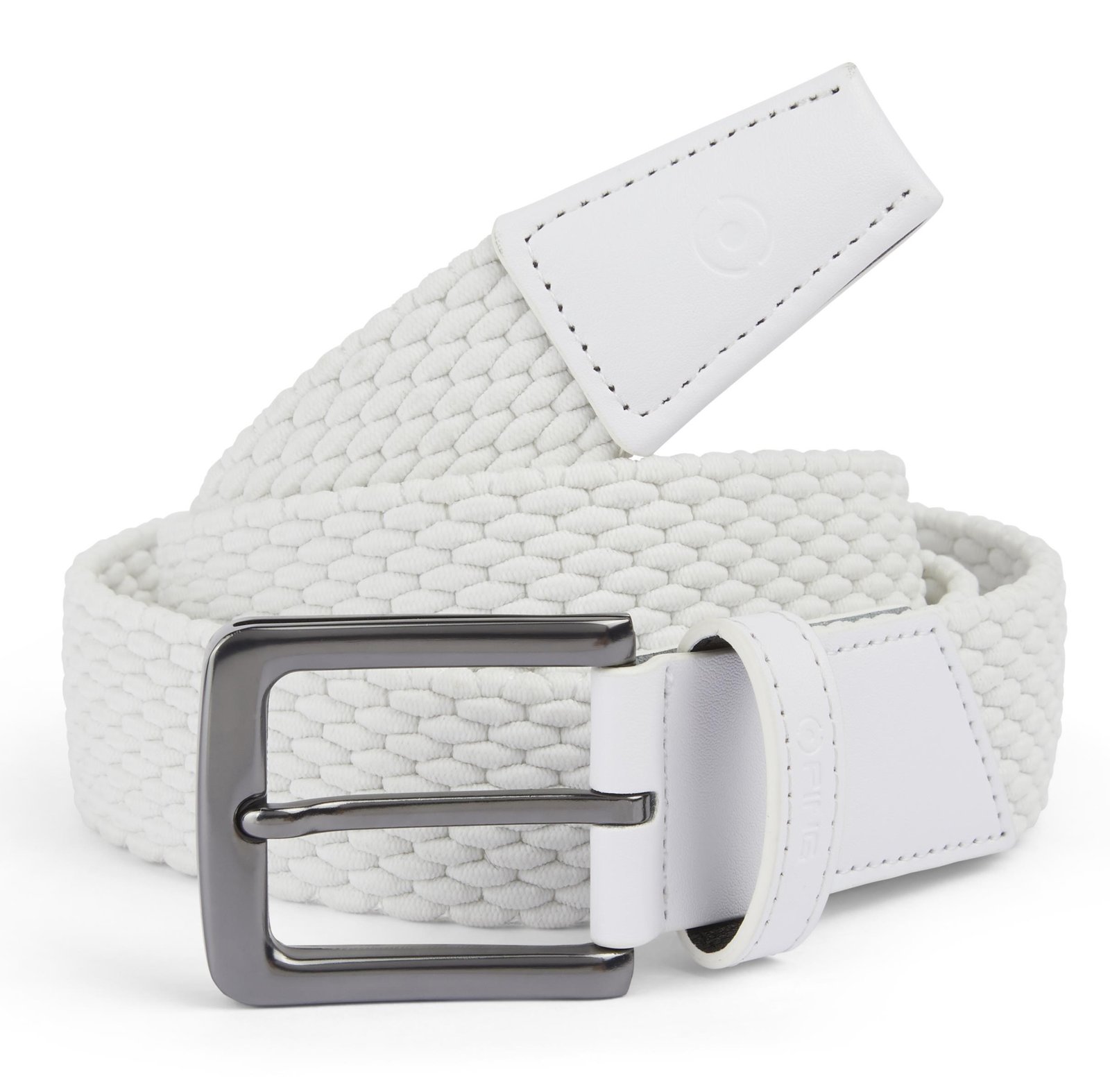 PING Stretch Webbing pánsky opasok, biely