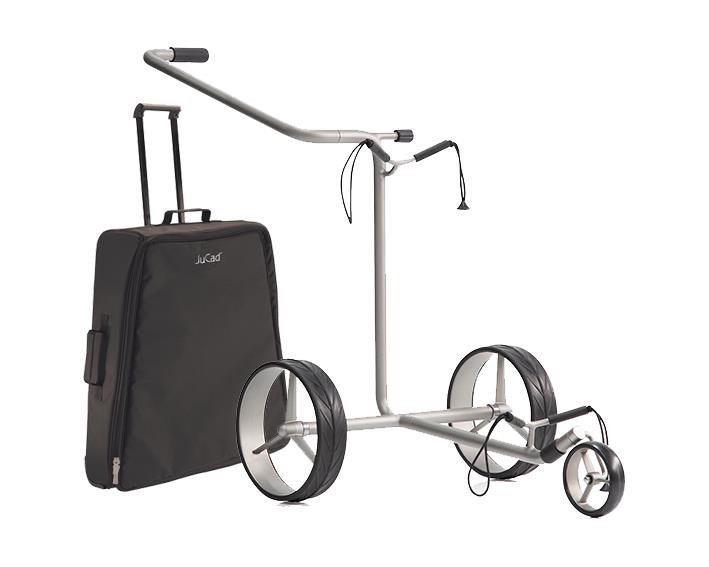 JuStar Silver 3-Wheeled tlačný vozík, titanium silver