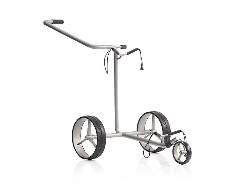 JuStar Silver 3-Wheeled tlačný vozík, titanium silver