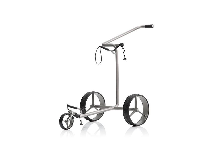 JuStar Silver 3-Wheeled tlačný vozík, titanium silver