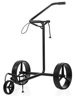 JuStar Black 3-Wheeled tlačný vozík, čierny