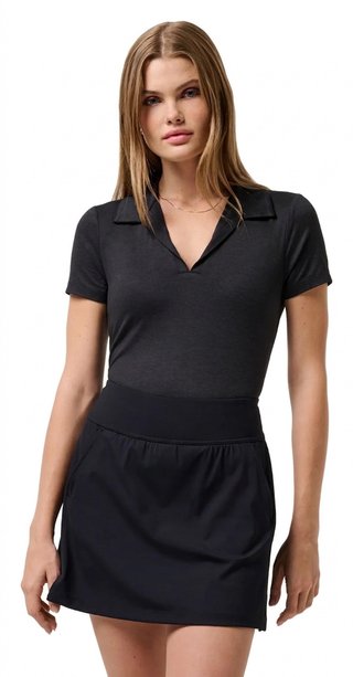Travis Mathew Skyloft Light dámske polo, heather black