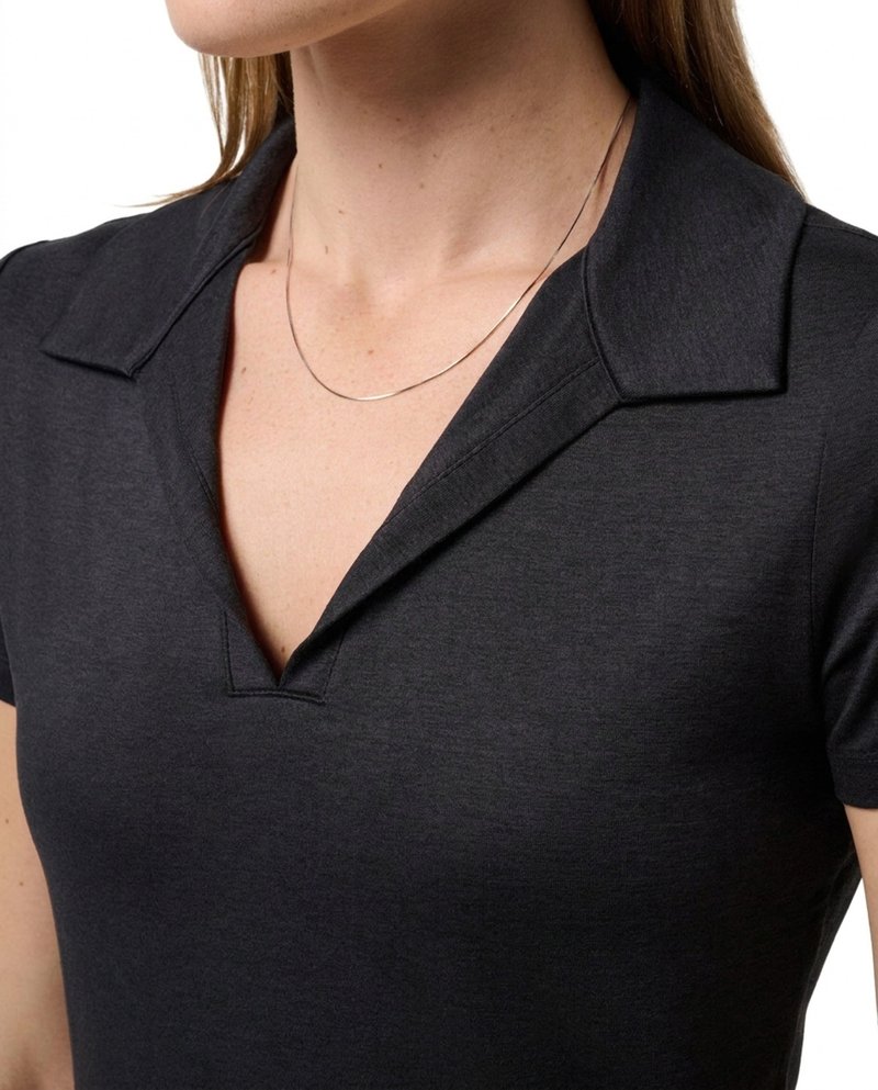 Travis Mathew Skyloft Light dámske polo, heather black