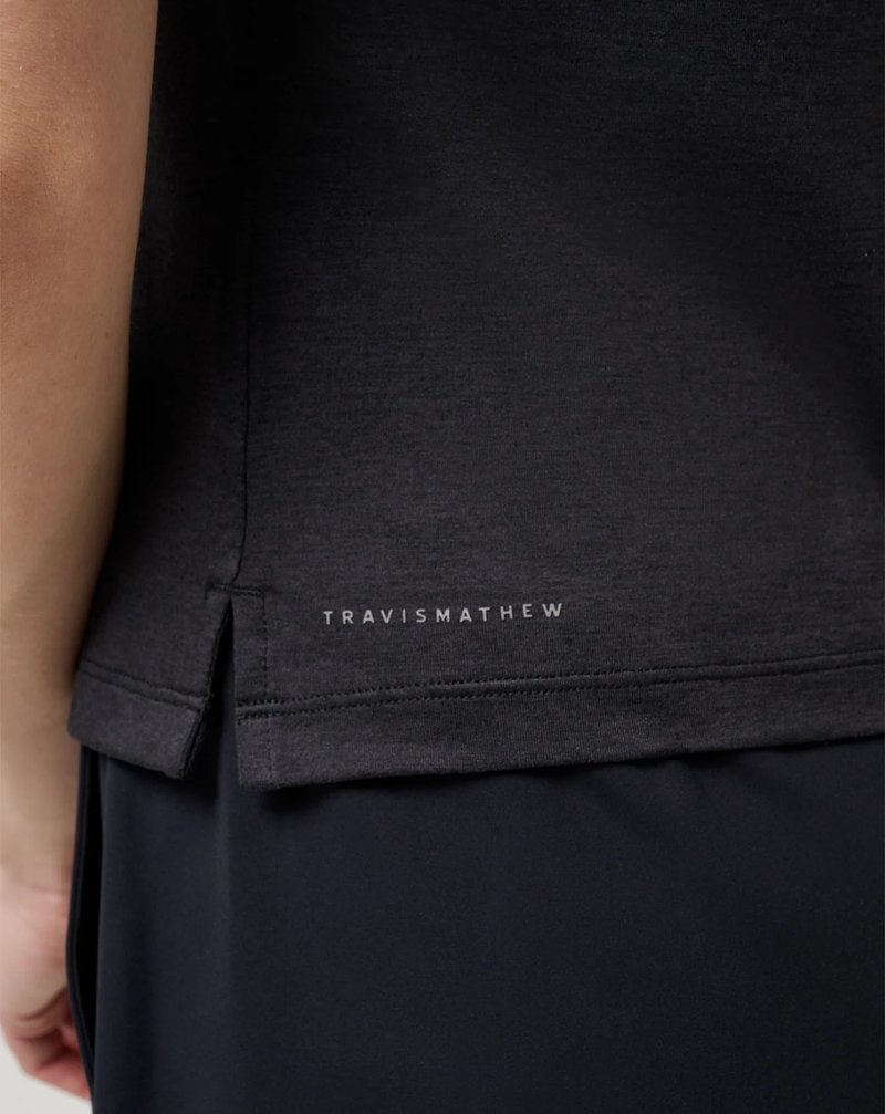 Travis Mathew Skyloft Light dámske polo, heather black