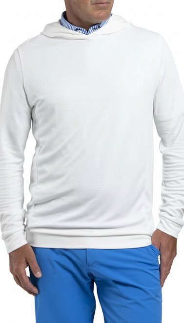 KJUS Kallen Hooded Midlayer pánska mikina, biela