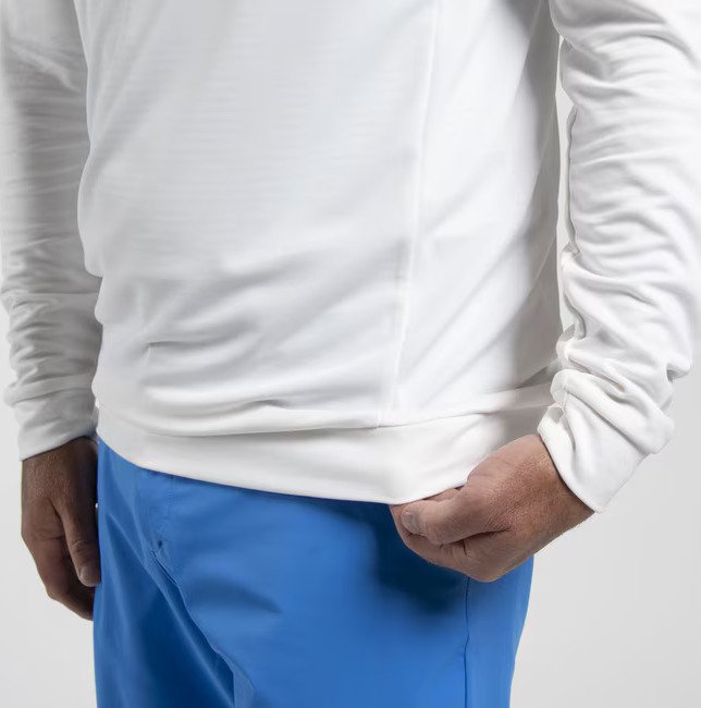KJUS Kallen Hooded Midlayer pánska mikina, biela