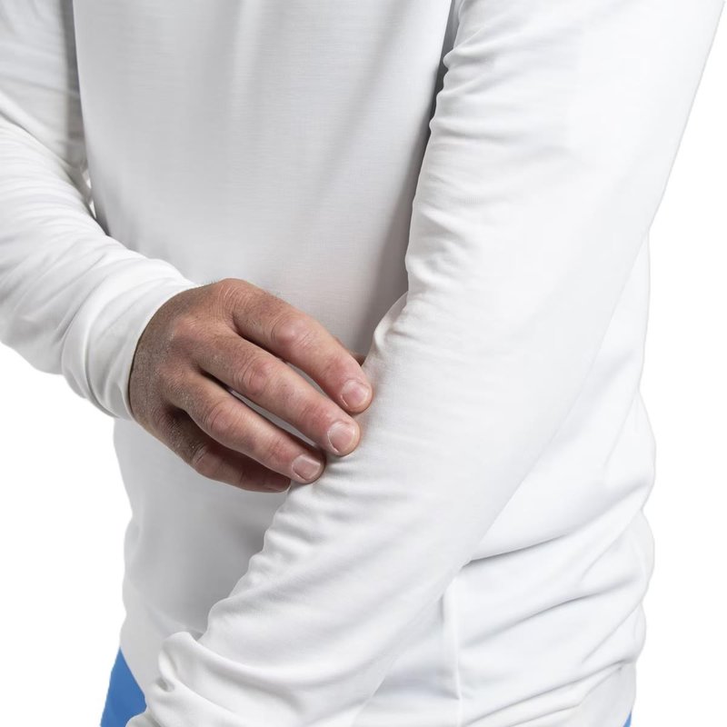 KJUS Kallen Hooded Midlayer pánska mikina, biela