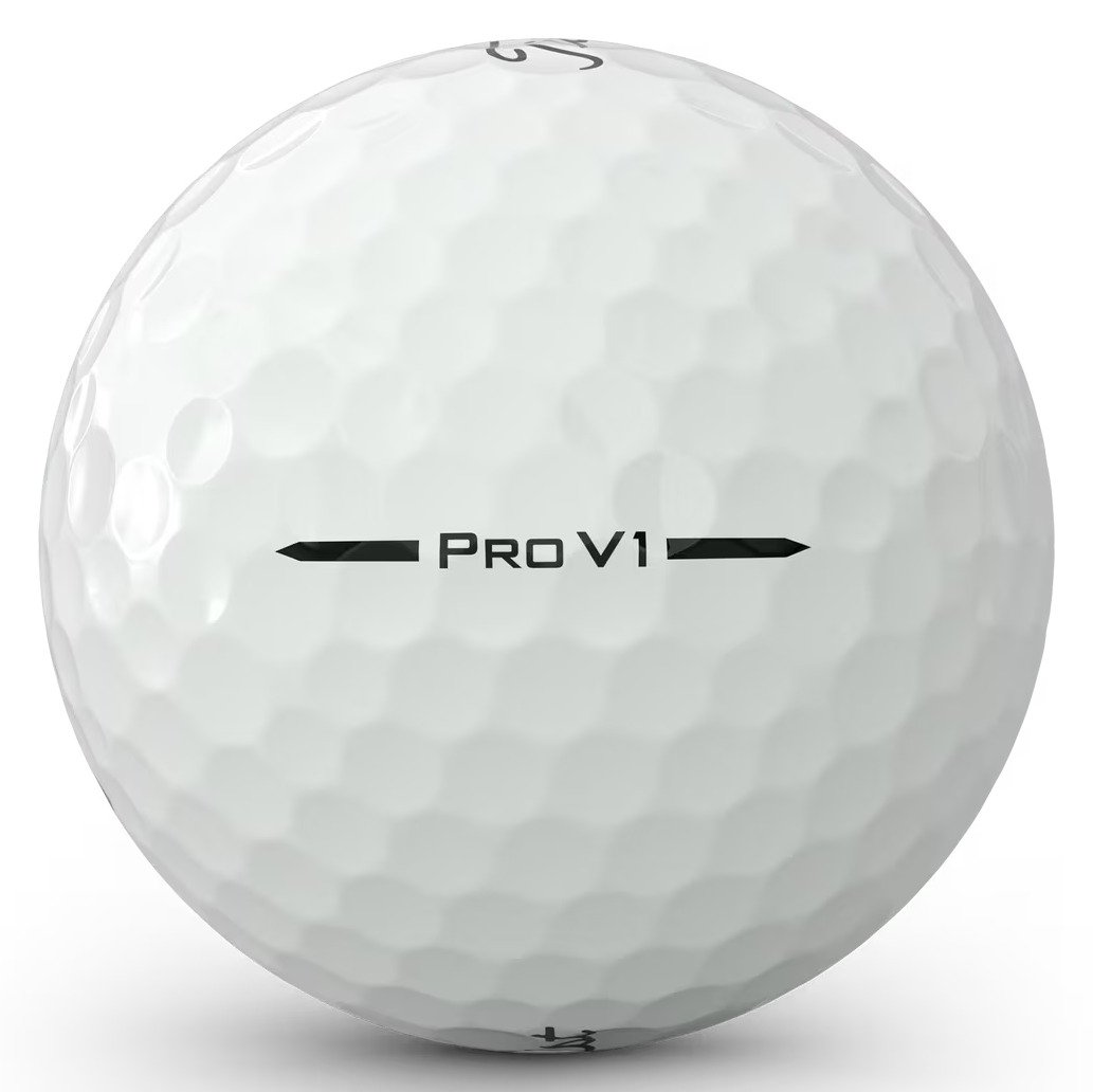 Titleist Pro V1 golfové loptičky, text čierna, štandardné číslovanie 1-4, Text: X - 3 loptičky