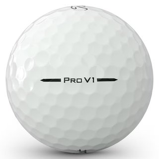 Titleist Pro V1 golfové loptičky, text čierna, štandardné číslovanie 1-4, Text: X - 3 loptičky