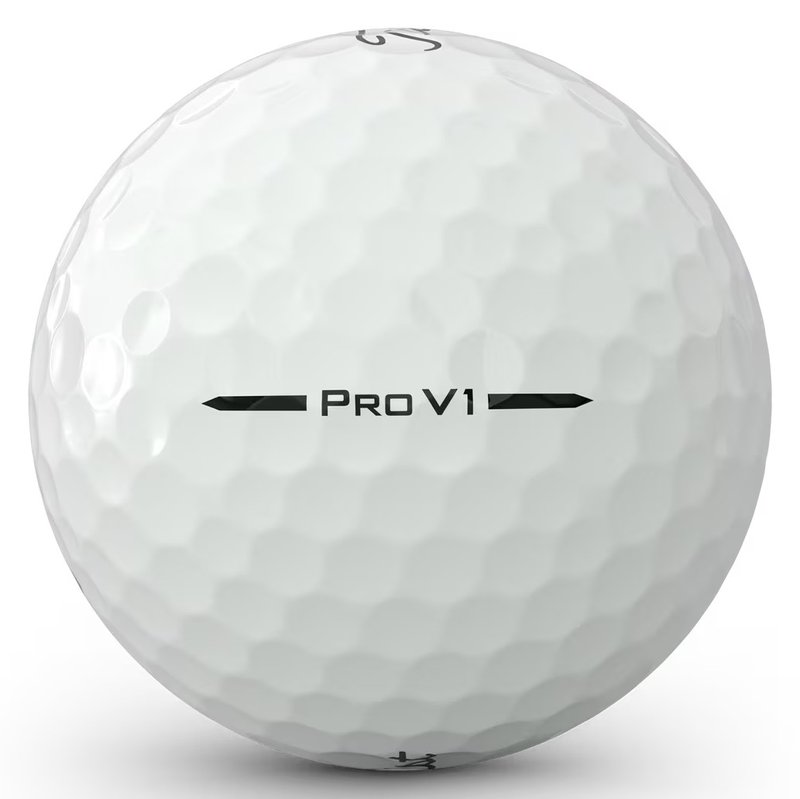 Titleist Pro V1 golfové loptičky, text čierna, štandardné číslovanie 1-4, Text: X - 3 loptičky