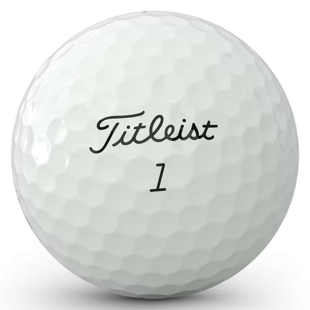 Titleist Pro V1 golfové loptičky, text čierna, štandardné číslovanie 1-4, Text: X - 3 loptičky