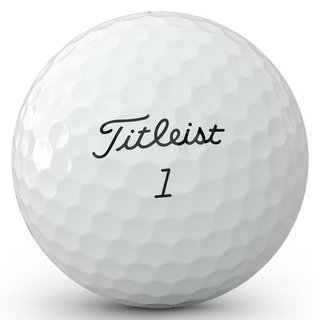 Titleist Pro V1 golfové loptičky, text čierna, štandardné číslovanie 1-4, Text: X - 3 loptičky