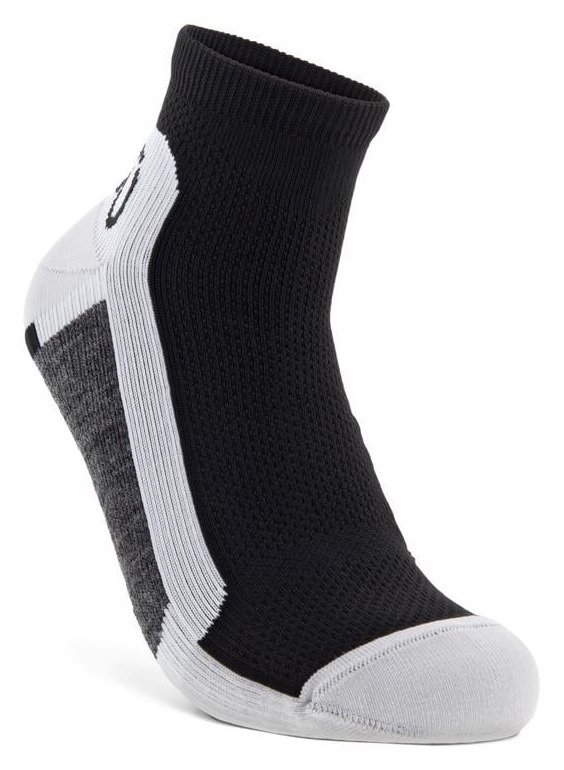 Ecco Tech Sporty Ankle-Cut ponožky, čierno/biele
