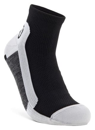 Ecco Tech Sporty Ankle-Cut ponožky, čierno/biele