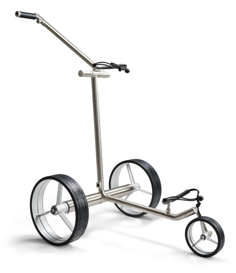 Davies Caddy Premium L elektrický vozík, čierna/šedé kolesá