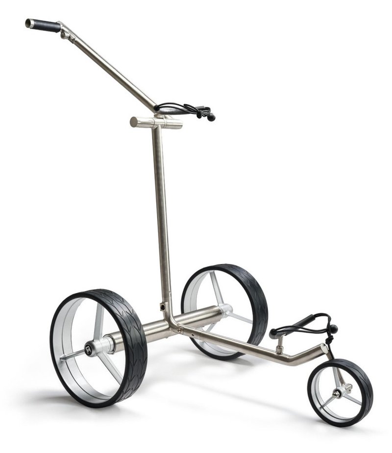 Davies Caddy Premium L elektrický vozík, čierna/šedé kolesá