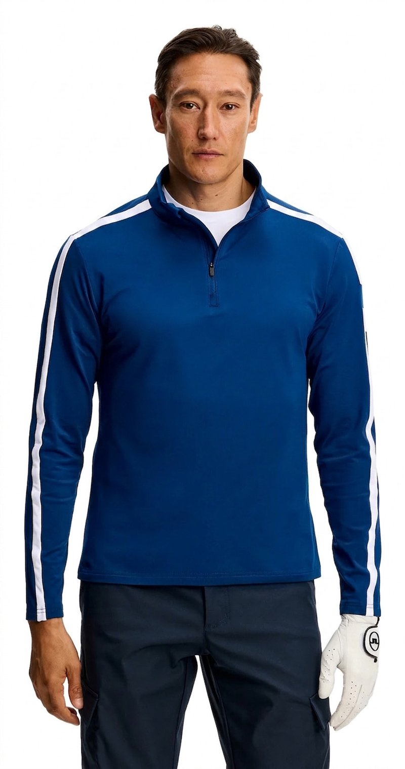 J.Lindeberg Keaton Quarter Zip pánska mikina, Estate Blue