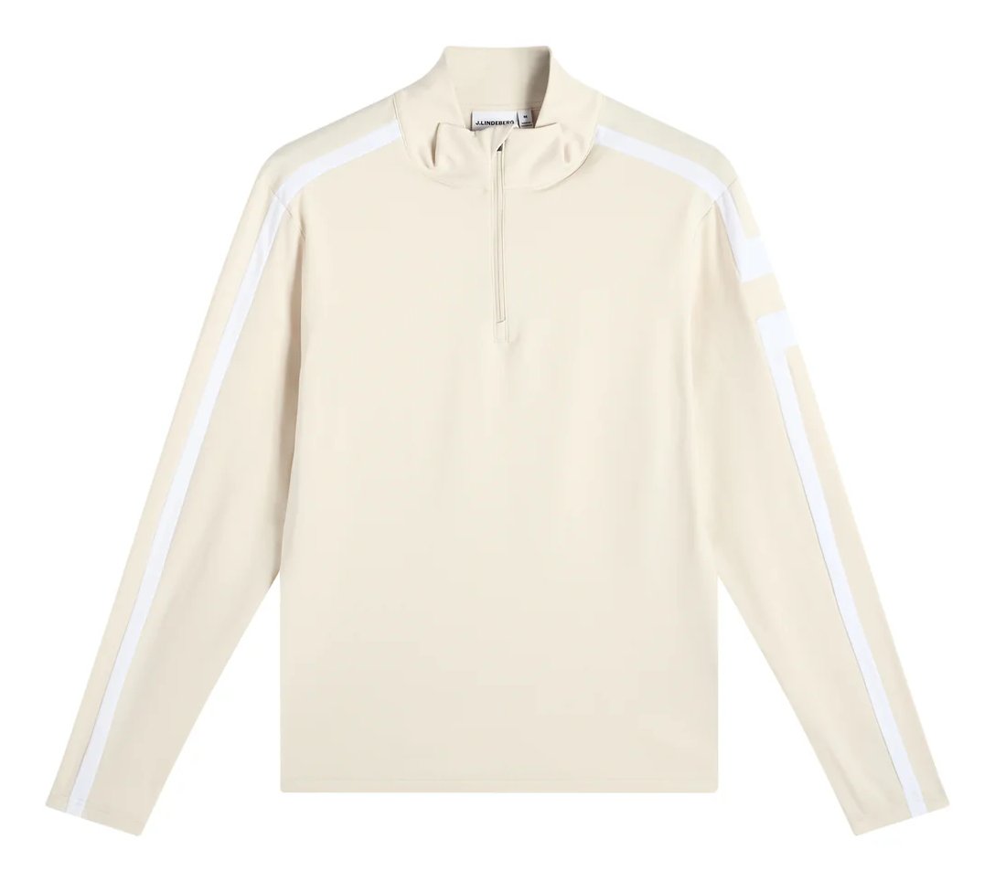 J.Lindeberg Keaton Quarter Zip Mid Layer pánska mikina, Moonbeam