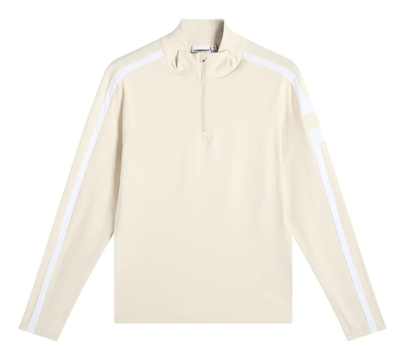 J.Lindeberg Keaton Quarter Zip Mid Layer pánska mikina, Moonbeam