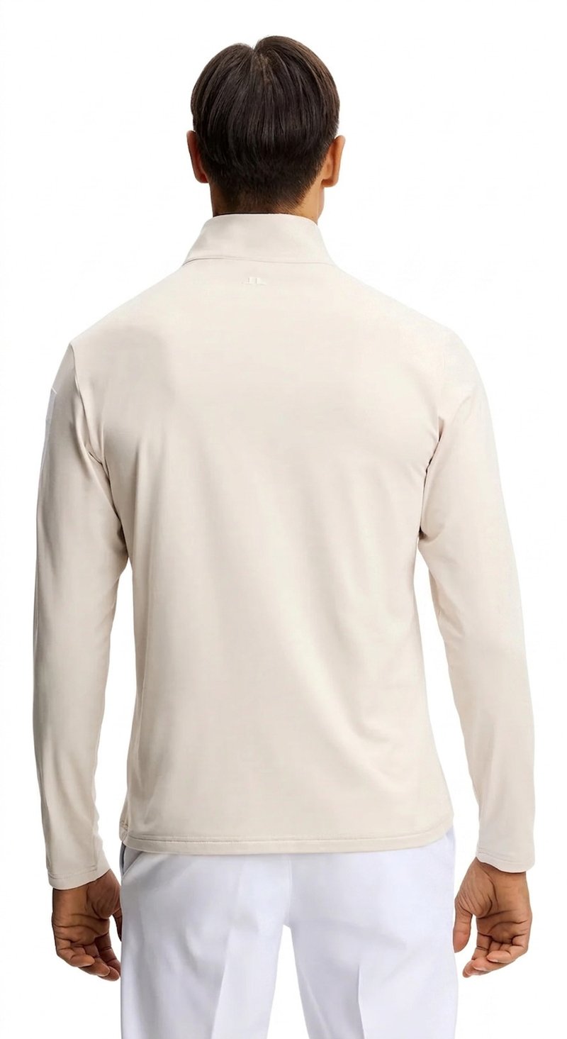 J.Lindeberg Keaton Quarter Zip Mid Layer pánska mikina, Moonbeam