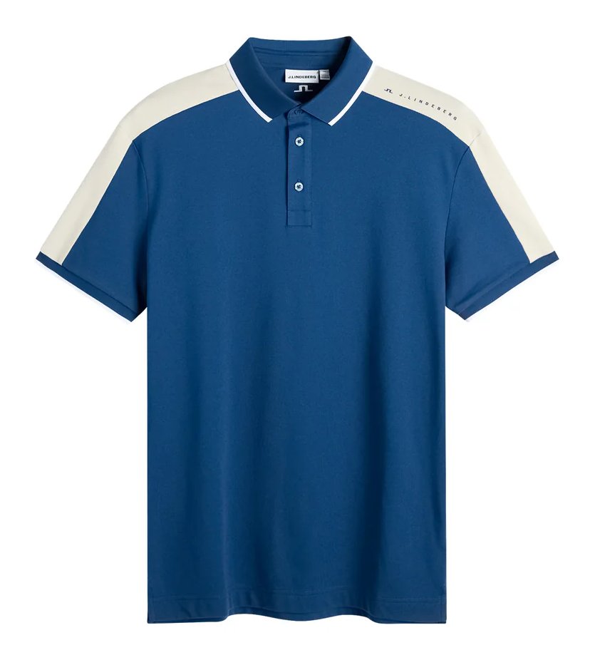 J.Lindeberg Jace Polo pánske polo, Estate Blue