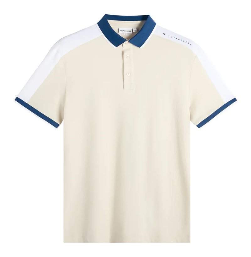 J.Lindeberg Jace Polo pánske polo, Moonbeam